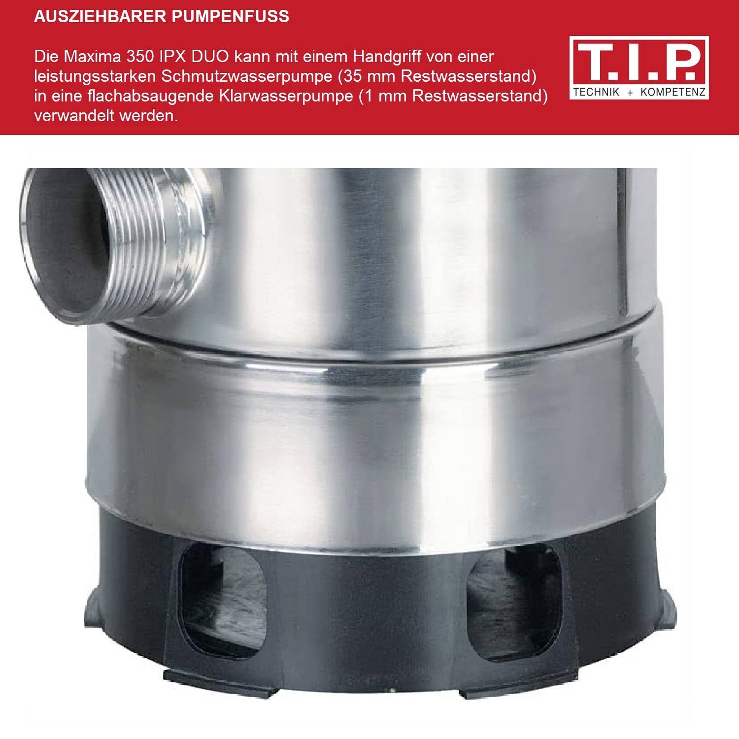 T.I.P. - Technische Industrie Produkte 30274 MAXIMA 350 I-PX DUO Занурювальний насос 20000 л/год 8 м