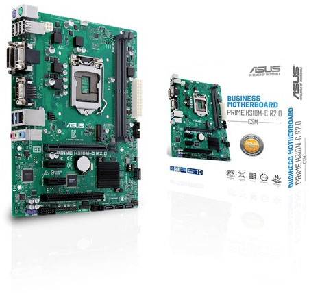 Asus PRIME H310M-C R2.0/CSM Płyta główna Socket (Gniazdo procesora) Intel® 1151 Standard konstrukcji Micro-ATX Chipset płyty głównej Intel® H310
