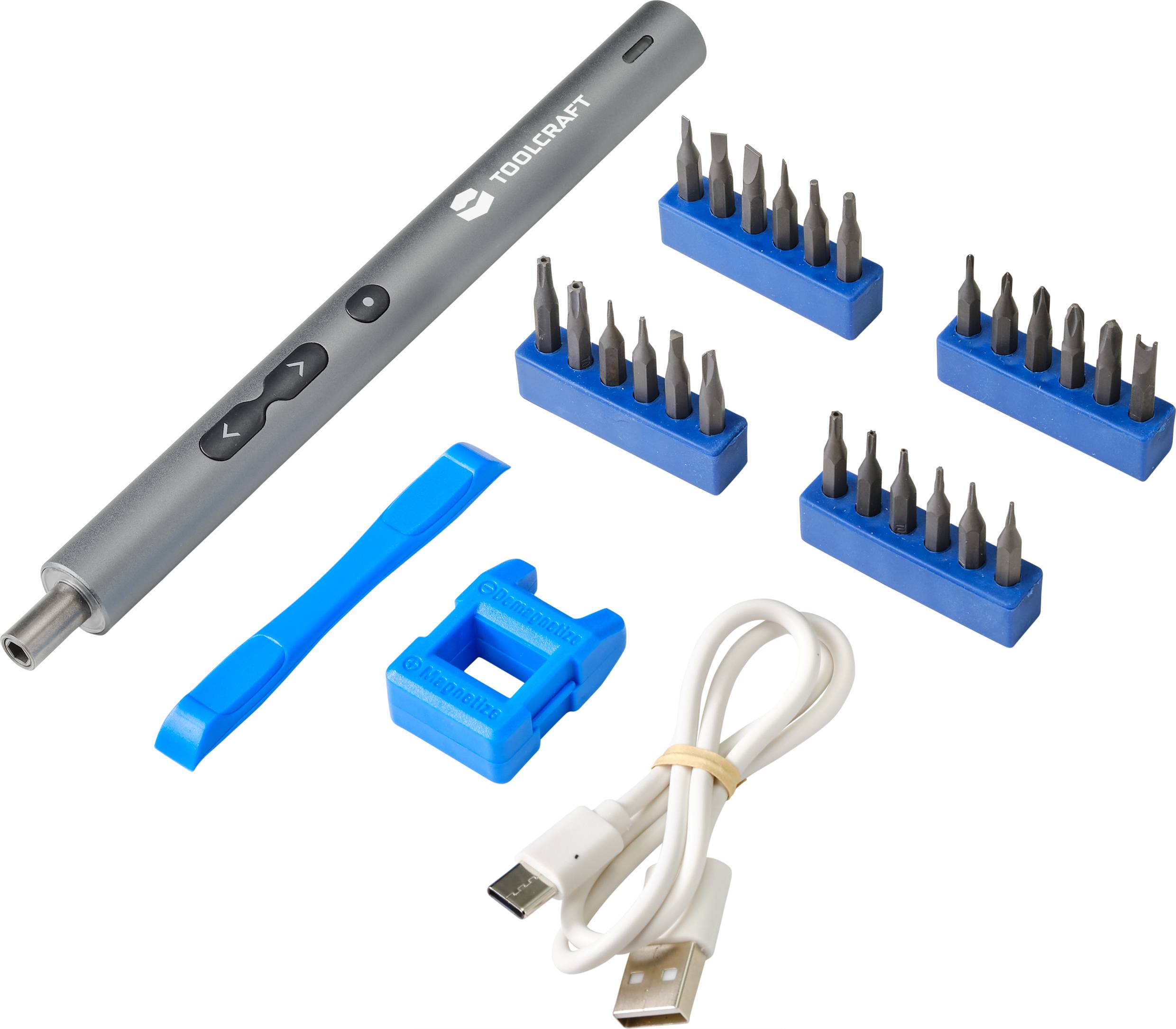 TOOLCRAFT TO-7116288 Акумуляторна прецизійна викрутка, набір з 24 біт