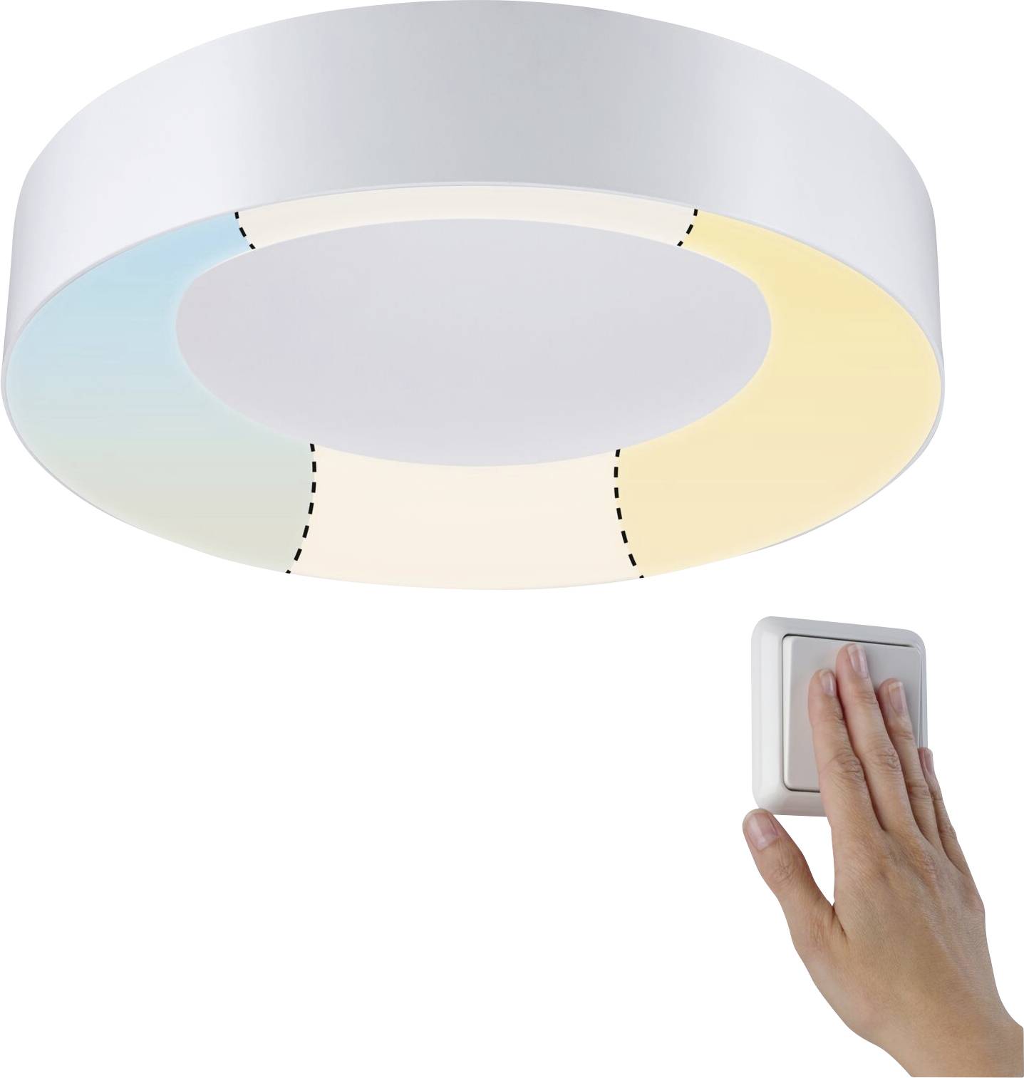 Світлодіодний стельовий світильник Paulmann HomeSpa Casca 78947, білий, 3200 лм