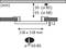 Diagram przedstawia wymiary oprawy wpuszczanej: wysokość 30–55 mm, szerokość 118 x 118 mm. Średnica otworu montażowego Ø50-85 mm.