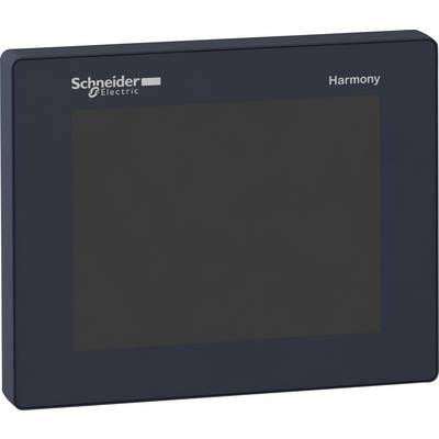 Czarny wyświetlacz marki Schneider Electric z napisem 'Harmony', bez żadnych widocznych dodatkowych szczegółów.