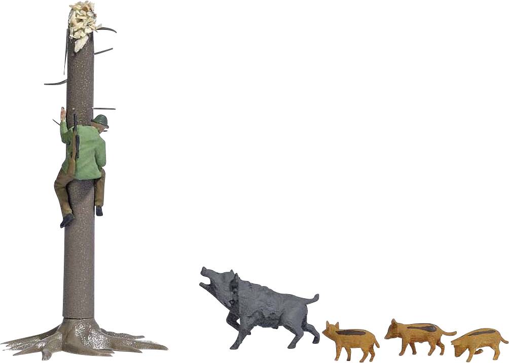 Модель Busch H0, готова до використання в переслідуваному мисливському транспорті