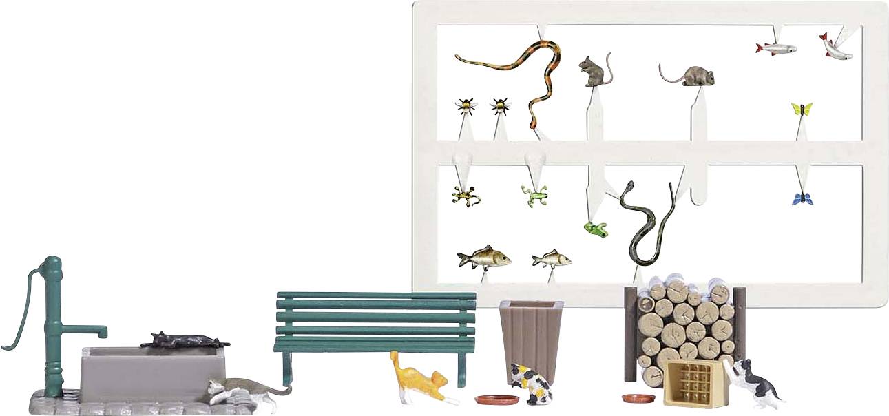 Busch H0 Коти грають, готова модель