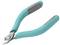 Zielone i szare szczypce firmy Weller, przedstawione pod skosnym kątem, przeznaczone do precyzyjnych prac związanych z cięciem.