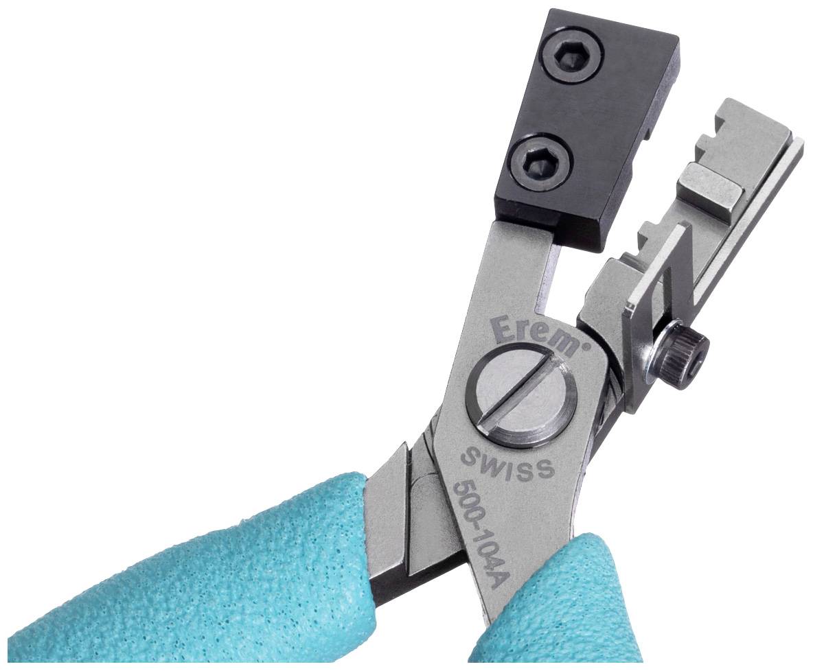 Szczypce z niebieskimi uchwytami, wyspecjalizowane w precyzyjnych pracach cięcia. Odpowiednie do prac elektronicznych lub precyzyjnych.