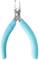 Szczypce z niebieskimi, ergonomicznymi uchwytami i metalowymi szczękami.