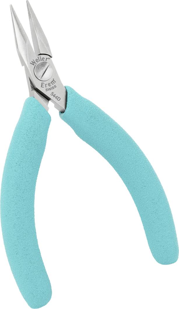 Плоскогубці Weller Erem® 544D з круглими носовими кінцями 120 мм 1 шт.