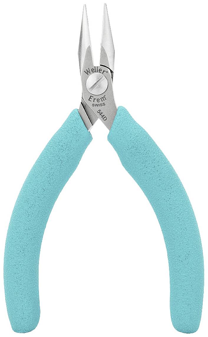 Плоскогубці Weller Erem® 544D з круглими носовими кінцями 120 мм 1 шт.