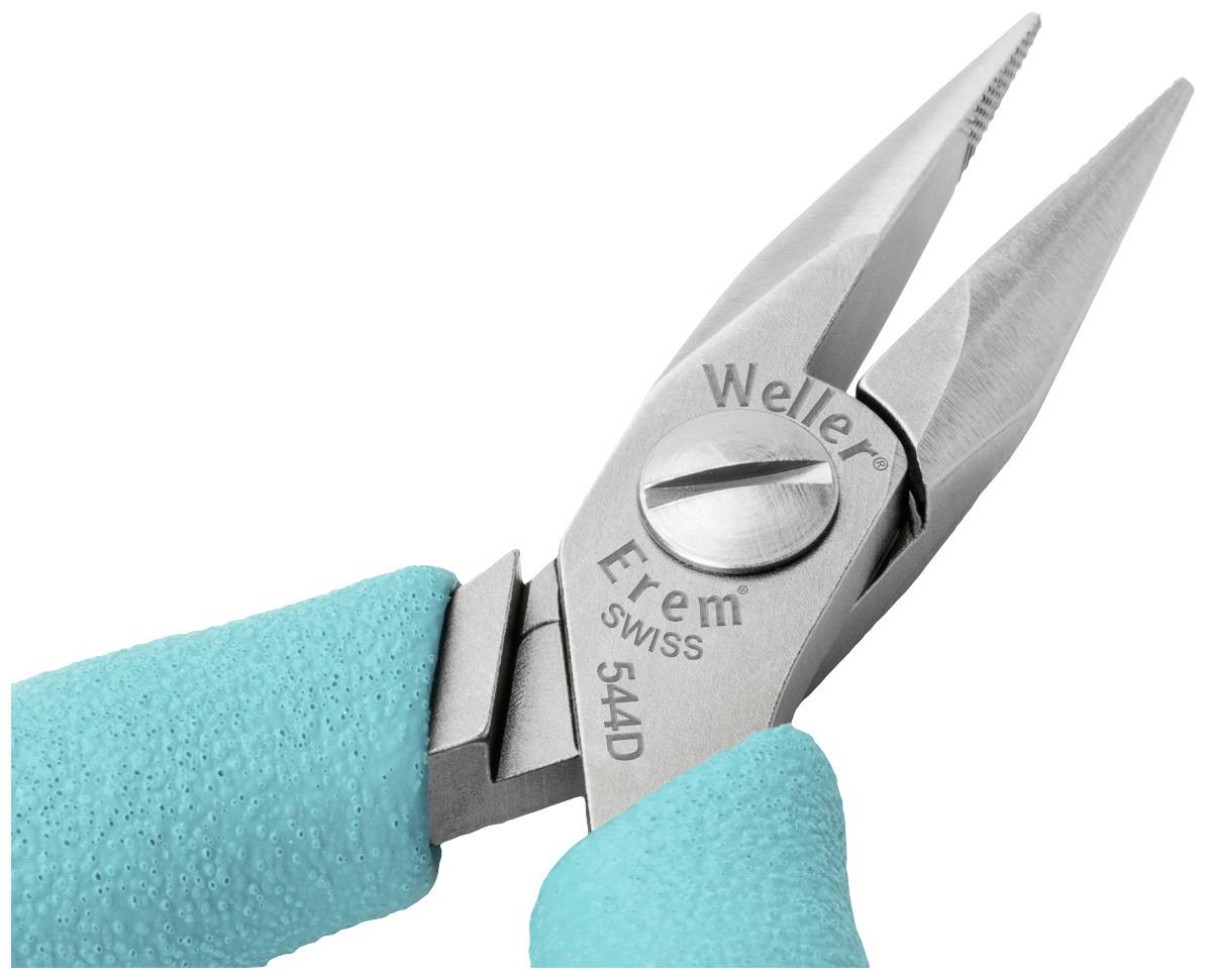 Плоскогубці Weller Erem® 544D з круглими носовими кінцями 120 мм 1 шт.