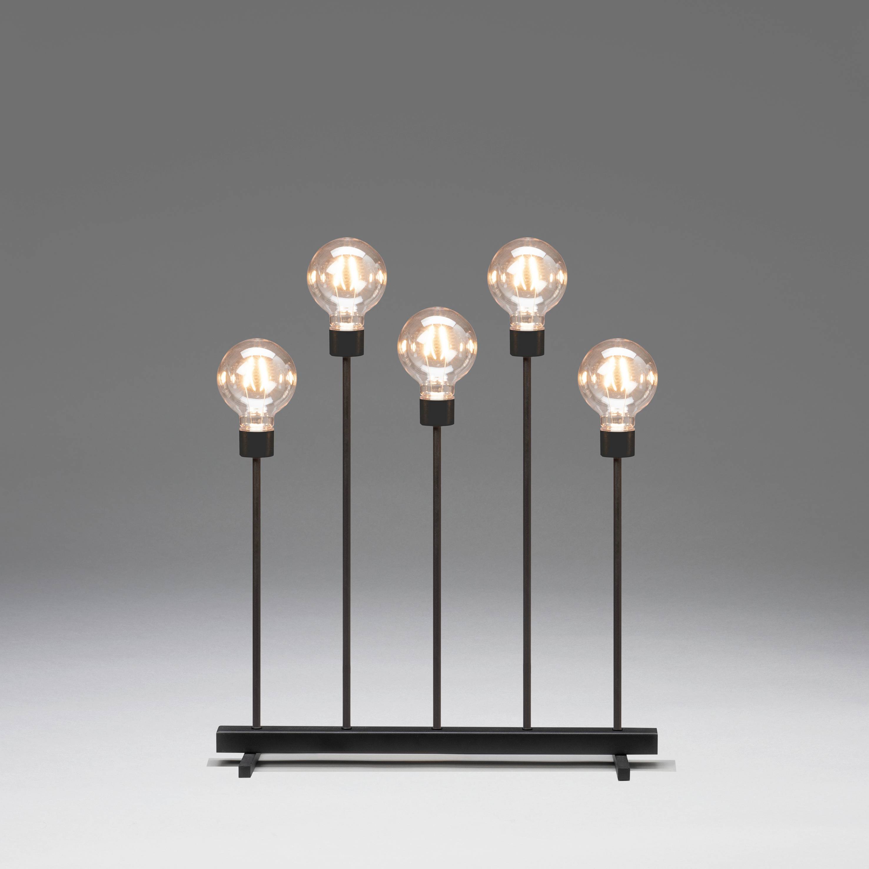 Konstsmide 3963-710TR Obraz LED do zawieszenia w oknie bursztynowy LED czarny EEK: F (A - G) ściemniany-1