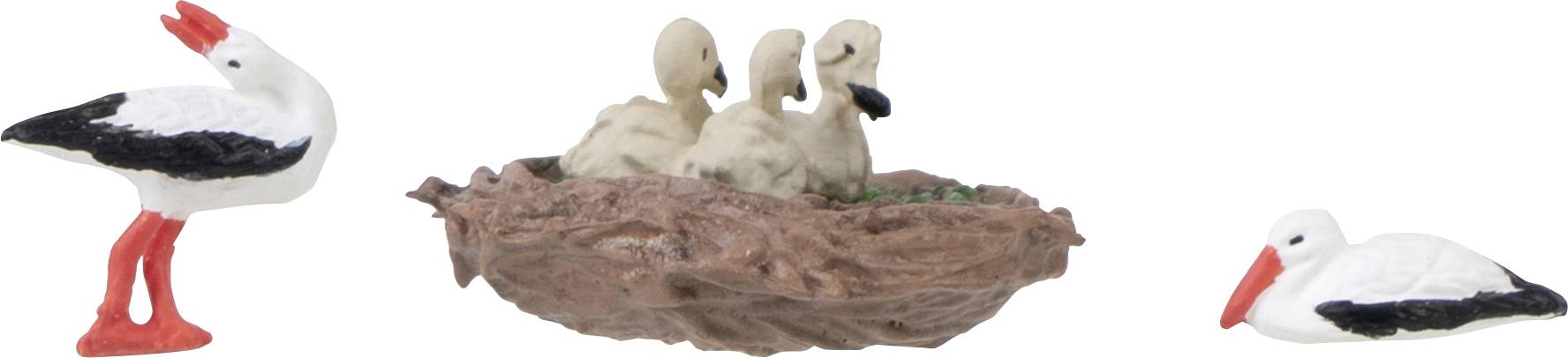 Лелеки Faller H0 намальовані, стоять, сидять