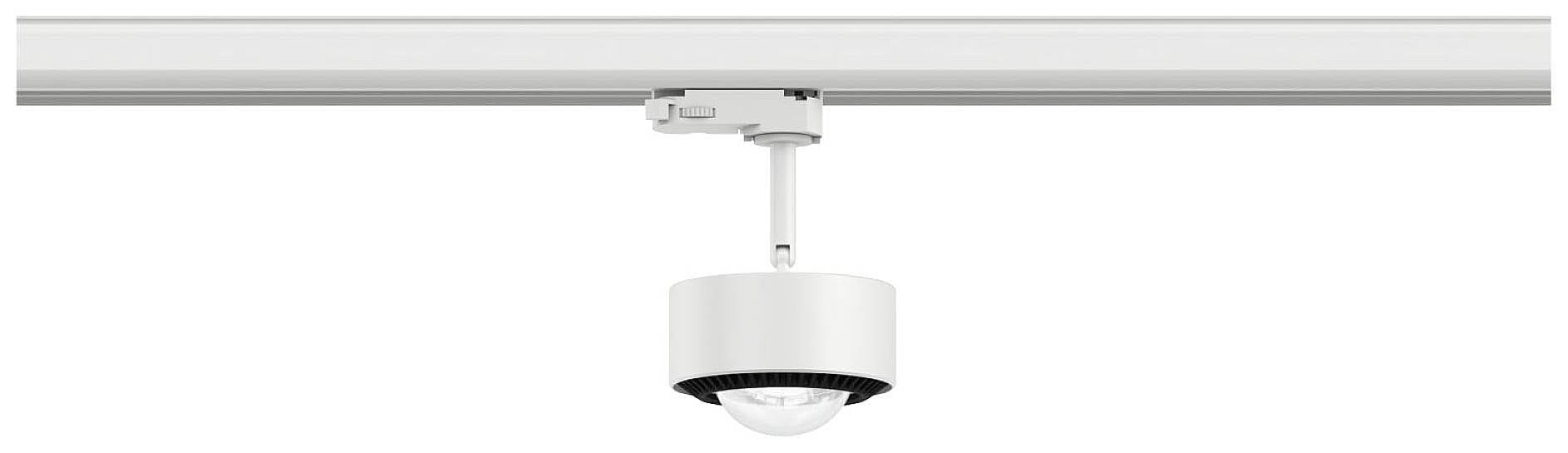 Kamera monitorująca zamocowana na suficie, w kształcie cylindra, w białym kolorze, z wysuniętym obiektywem skierowanym w dół.