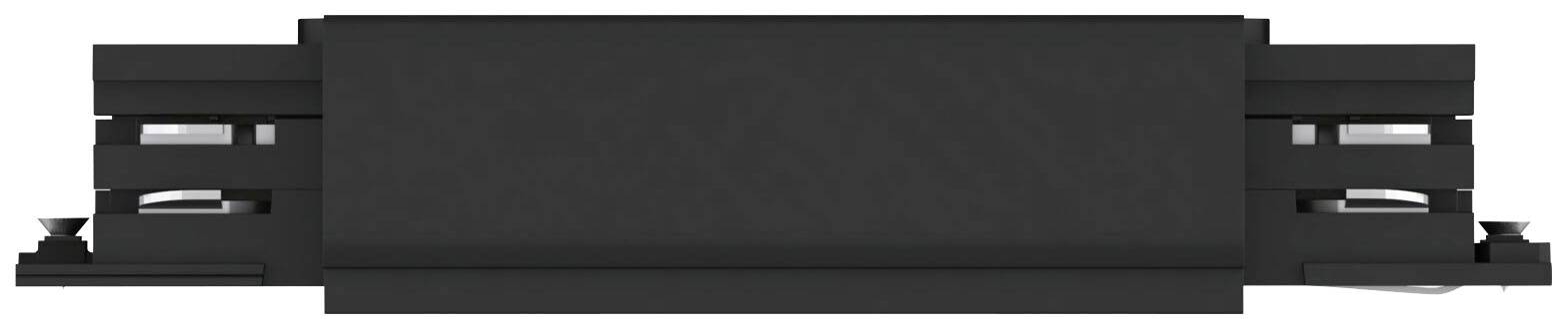 Czarny, prostokątny element konstrukcyjny z otworami po bokach, prawdopodobnie moduł elektryczny lub mechaniczny.