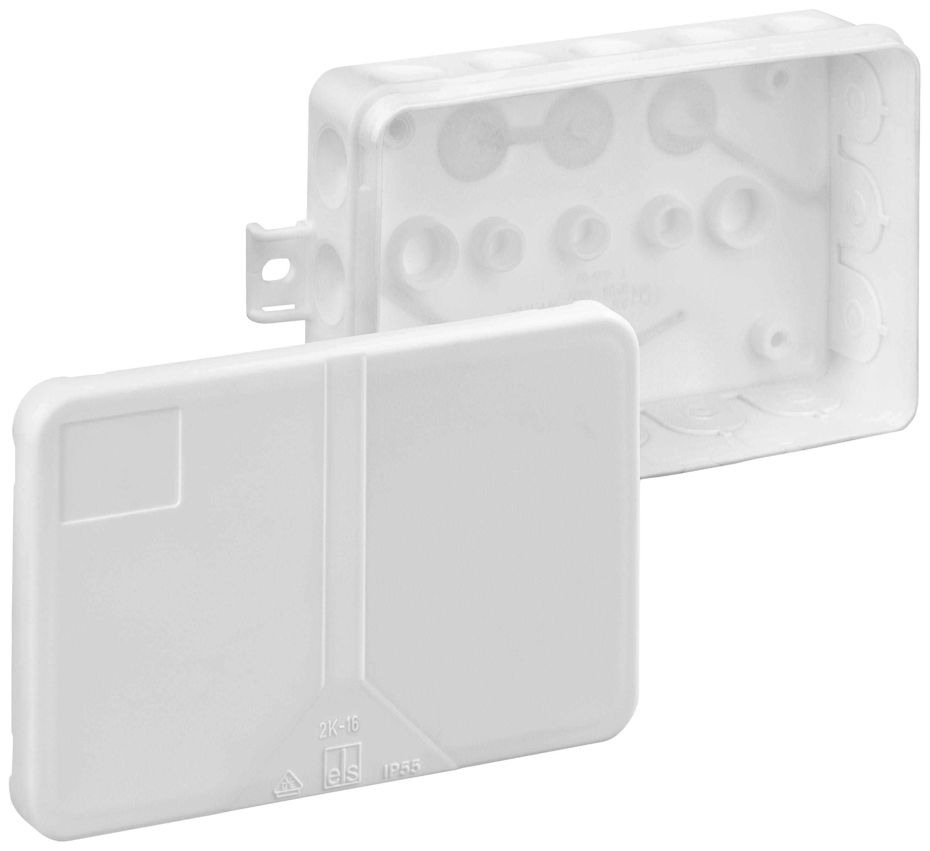 Монтажна коробка Spelsberg 2K-16 AB-L/w, IP55, (Д x Ш x В) 85 x 130 x 37 мм, біла, 1 шт.