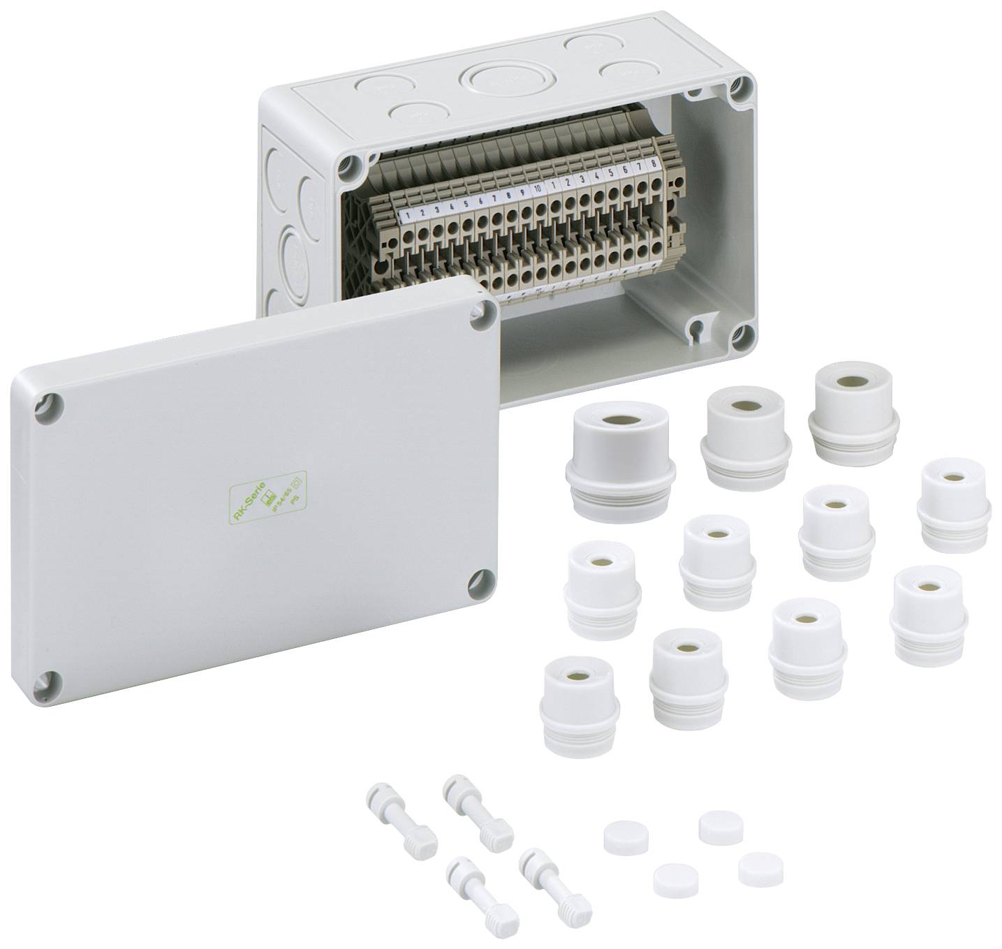 Розподільна коробка Spelsberg 61501801 RK 4/18 K-18x4q, IP66, 110 мм x 180 мм x 90 мм, 1 шт.