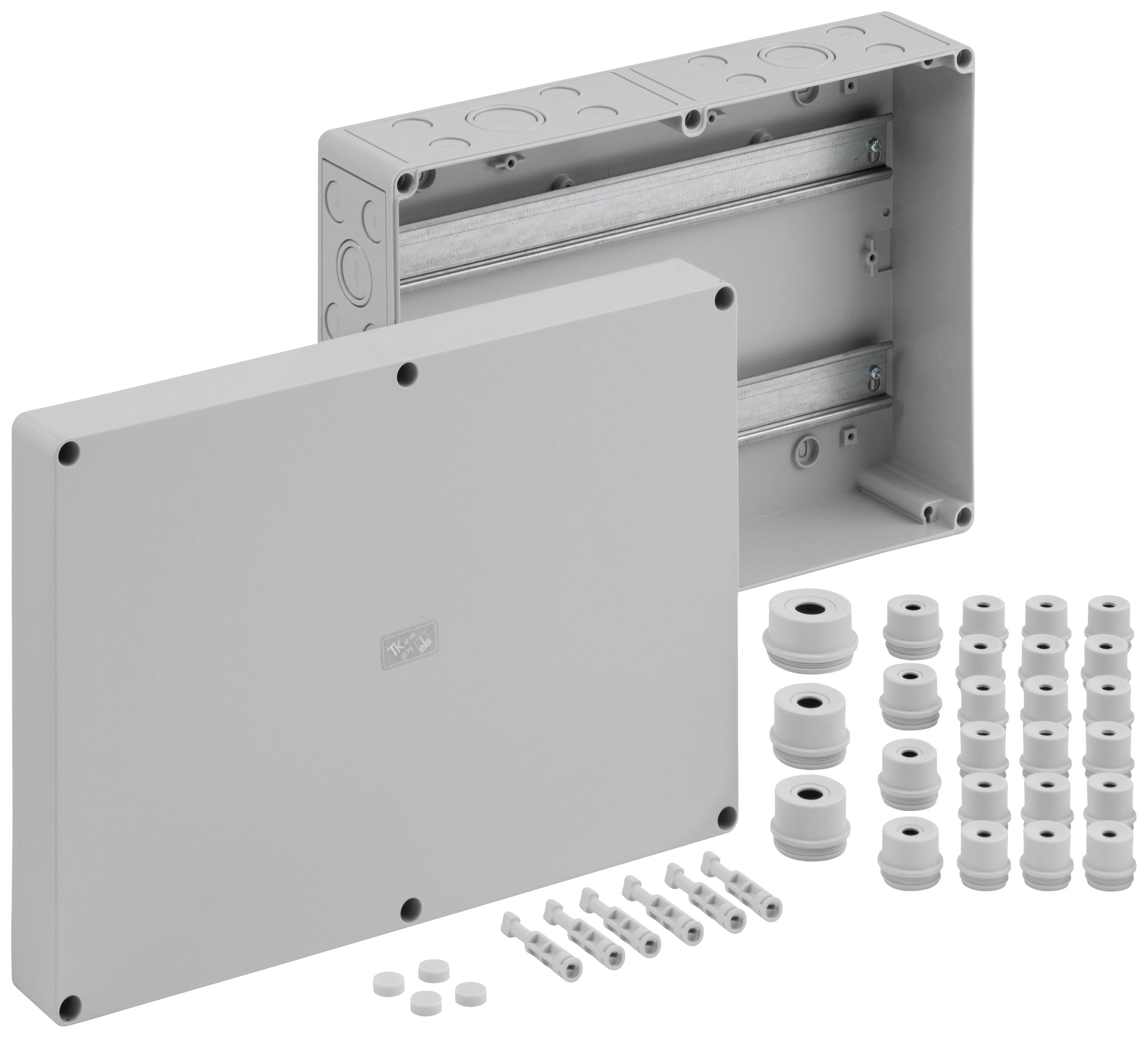 Розподільна коробка Spelsberg RK 4/100-L 254 x 360 x 111, пластик сірий, 1 шт.