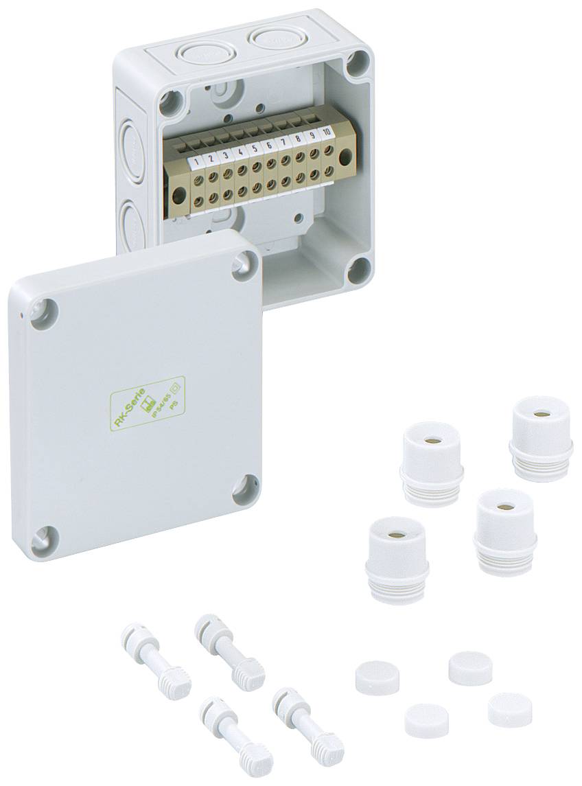 Розподільна коробка Spelsberg 63740401 RKKi 4/10-10x4q, IP66, 94 мм x 94 мм x 57 мм, 1 шт.