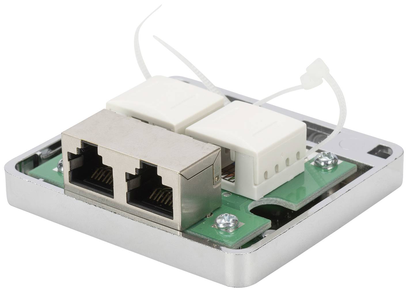 Мережева розетка Digitus DN-93713 DN-93713, 2 порти, CAT 6a, для поверхневого монтажу