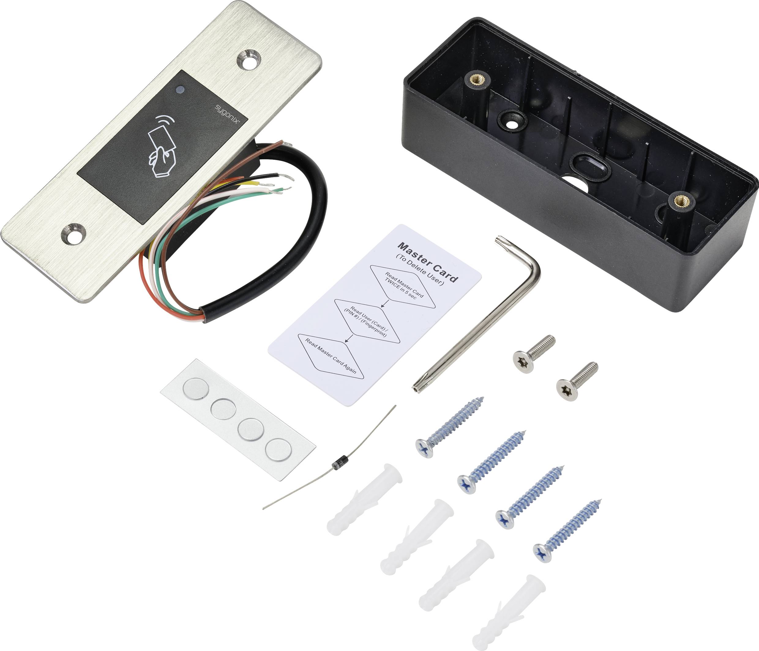 Система доступу Sygonix SY-4760950 для прихованого монтажу з транспондером 12 В/DC, 18 В/DC IP66