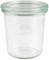 Przezroczyste słoiki do przechowywania żywności z pokrywką, idealne do przetwórstwa i konserwacji produktów lub jako uniwersalny pojemnik kuchenny.