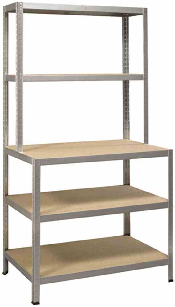 IRONSIDE 100855 Повністю розкладна полиця, метал, дерево