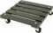 Płaski, prostokątny wózek transportowy z czterema obrotowymi kółkami. Odpowiedni do przewożenia ciężkich przedmiotów wewnątrz pomieszczeń.
