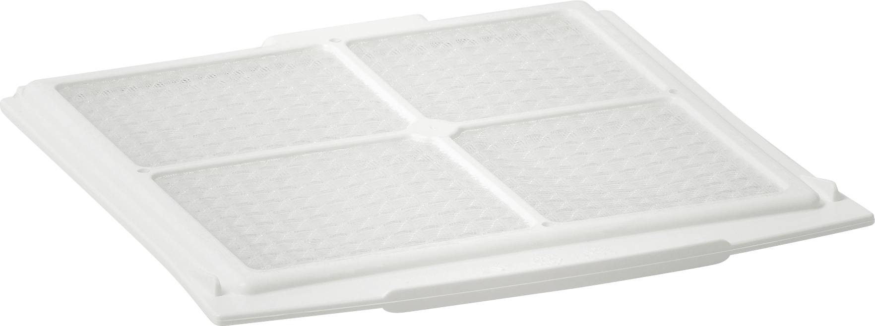 Biały kwadratowy panel sufitowy o strukturowanej powierzchni, stosowany do izolacji akustycznej lub termicznej we wnętrzach.