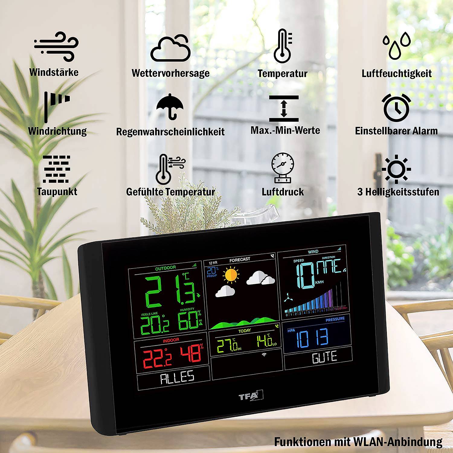 Метеостанція TFA Dostmann VIEW BREEZE 35.8001.01 з Wi-Fi