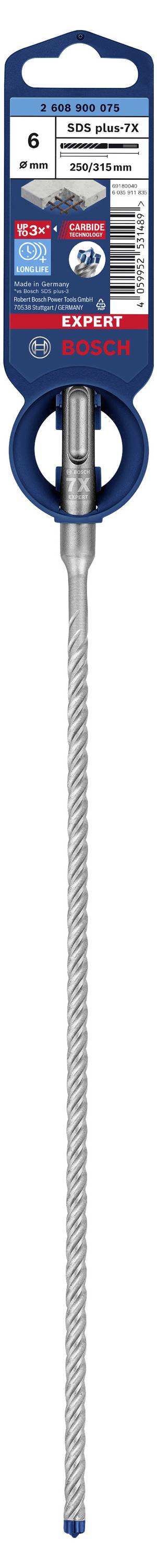 Аксесуари Bosch EXPERT SDS plus-7X Свердло ударне 2608900075 6 мм 1 шт.
