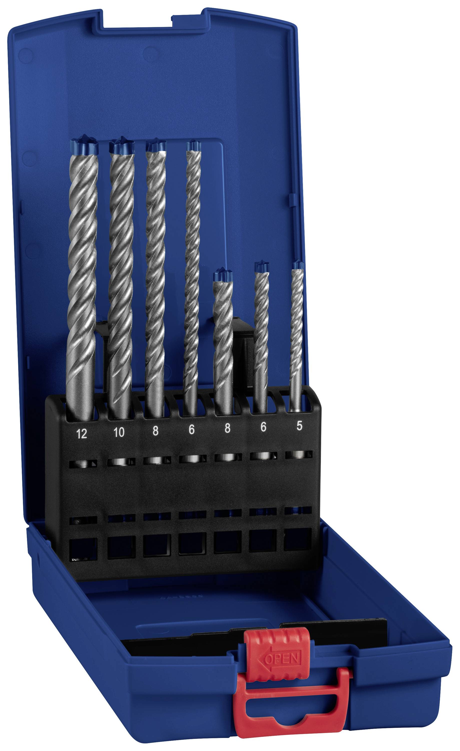 Аксесуари Bosch EXPERT SDS plus-7X 2608900195 Свердла для перфоратора, 7 шт. 5 мм, 8 мм, 6 мм, 8 мм, 10 мм, 12 мм SDS-Plus, 7 шт.