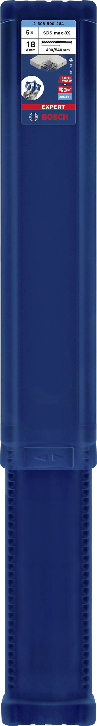Аксесуари Bosch EXPERT SDS max-8X Ударне свердло 2608900264 18.00 мм 5 шт.