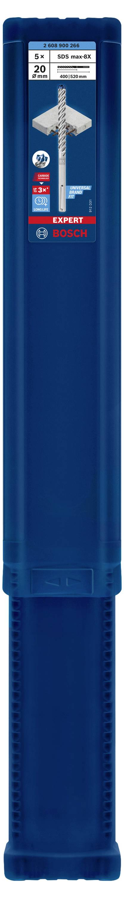 Аксесуари Bosch EXPERT SDS max-8X Ударне свердло 2608900266 20.00 мм 5 шт.