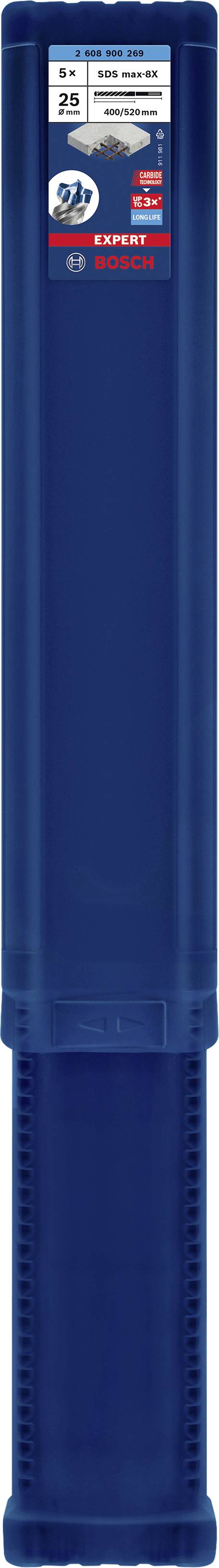 Аксесуари Bosch EXPERT SDS max-8X Ударне свердло 2608900269 25.00 мм 5 шт.