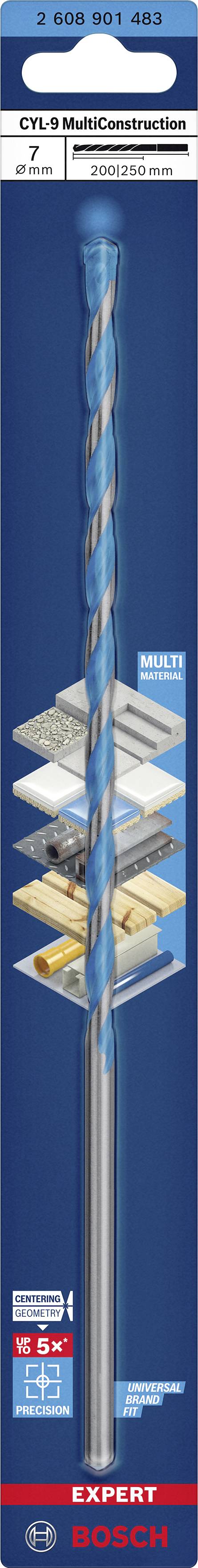 Zdjęcie wiertła przedstawia wiertło spiralne przeznaczone do betonu, cegły i klinkieru. Kompatybilne z elektronarzędziami z uchwytem SDS-plus, w szczególności z młotowiertarkami.