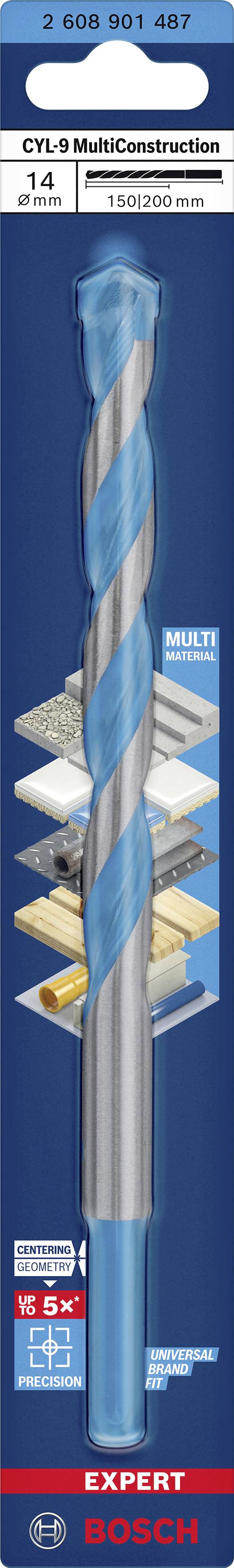 Wiertło do zastosowań wielozadaniowych, odpowiednie do drewna, metalu i betonu, z wyspecjalizowanymi krawędziami tnącymi do precyzyjnego wiercenia.