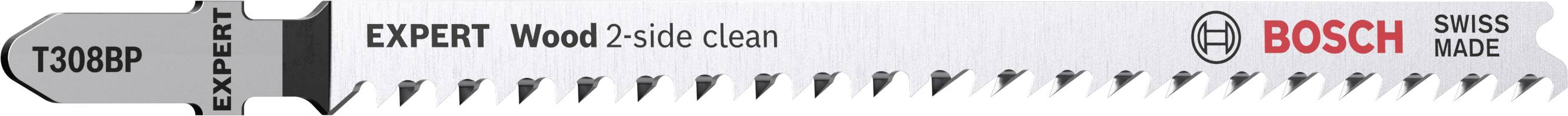 Двостороннє пильне полотно для лобзика Bosch Accessories Hardwood 2608900558, 5 шт.