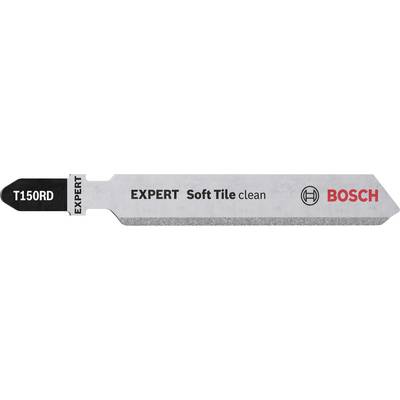 Brzeszczot do płytek ceramicznych z napisem 'EXPERT SoftTile clean', marka Bosch, numer modelu T150RD.