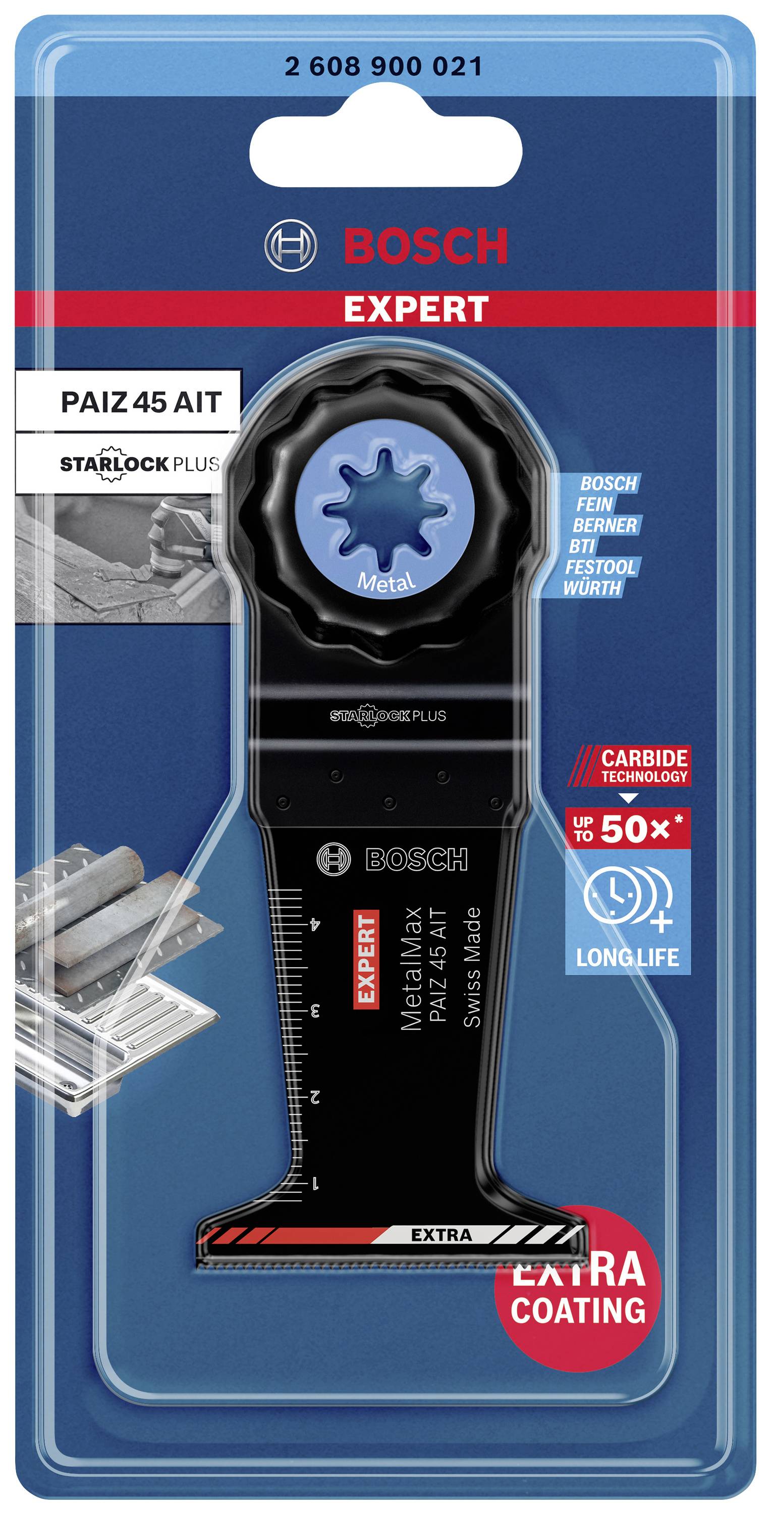 Лезо для багатофункціонального інструмента Bosch Accessories EXPERT MetalMax PAIZ 45 AIT 2608900021 1 шт.