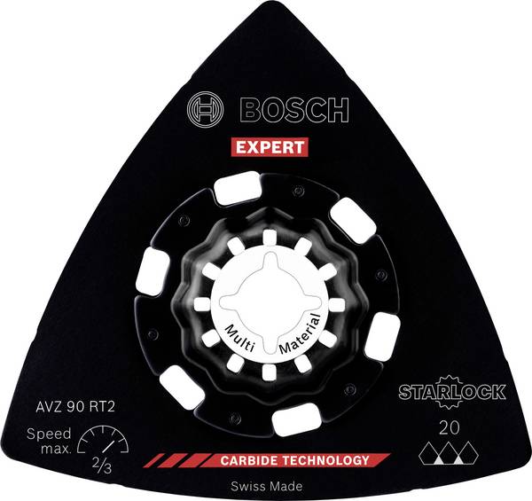 Bosch Accessories 2608900046 EXPERT Sanding Plate AVZ 90 RT2 karbid RIFF Płytka ścierna 10 szt.   10 szt.