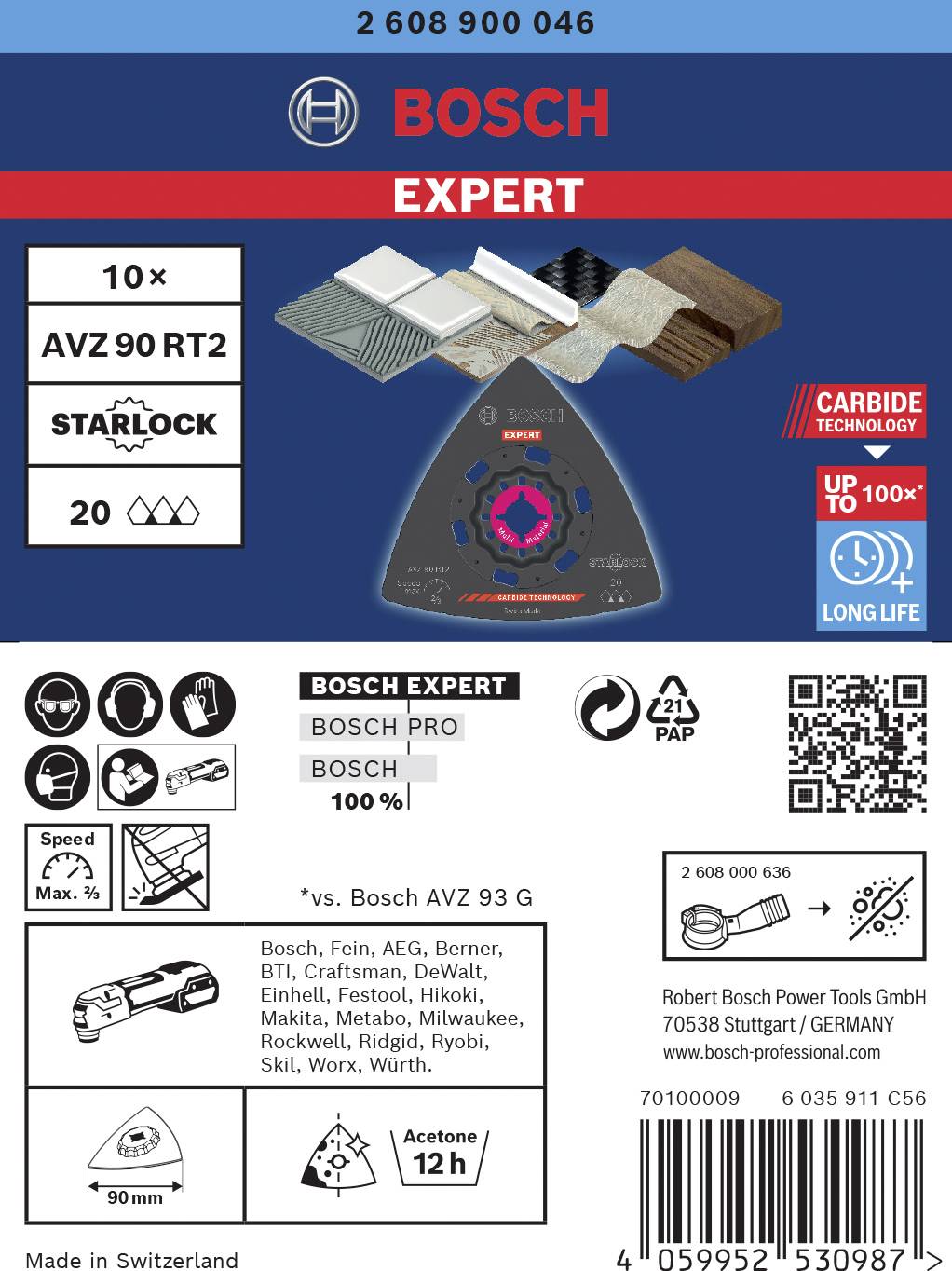 'Tarcza szlifierska Bosch: Model profesjonalny, kompatybilny z systemem Starlock do metali, drewna i nie tylko. Wytrzymała, o wysokiej wydajności.'