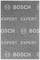 Na ilustracji widać szary gąbkę ścierną z białymi nadrukami 'BOSCH' i 'EXPERT'.