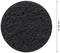 Czarna, okrągła tarcza włókninowa o średnicy 125 mm.
