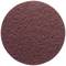 Brązowa, okrągła mata szlifierska o otwartej strukturze, odpowiednia do czyszczenia lub obróbki powierzchni.