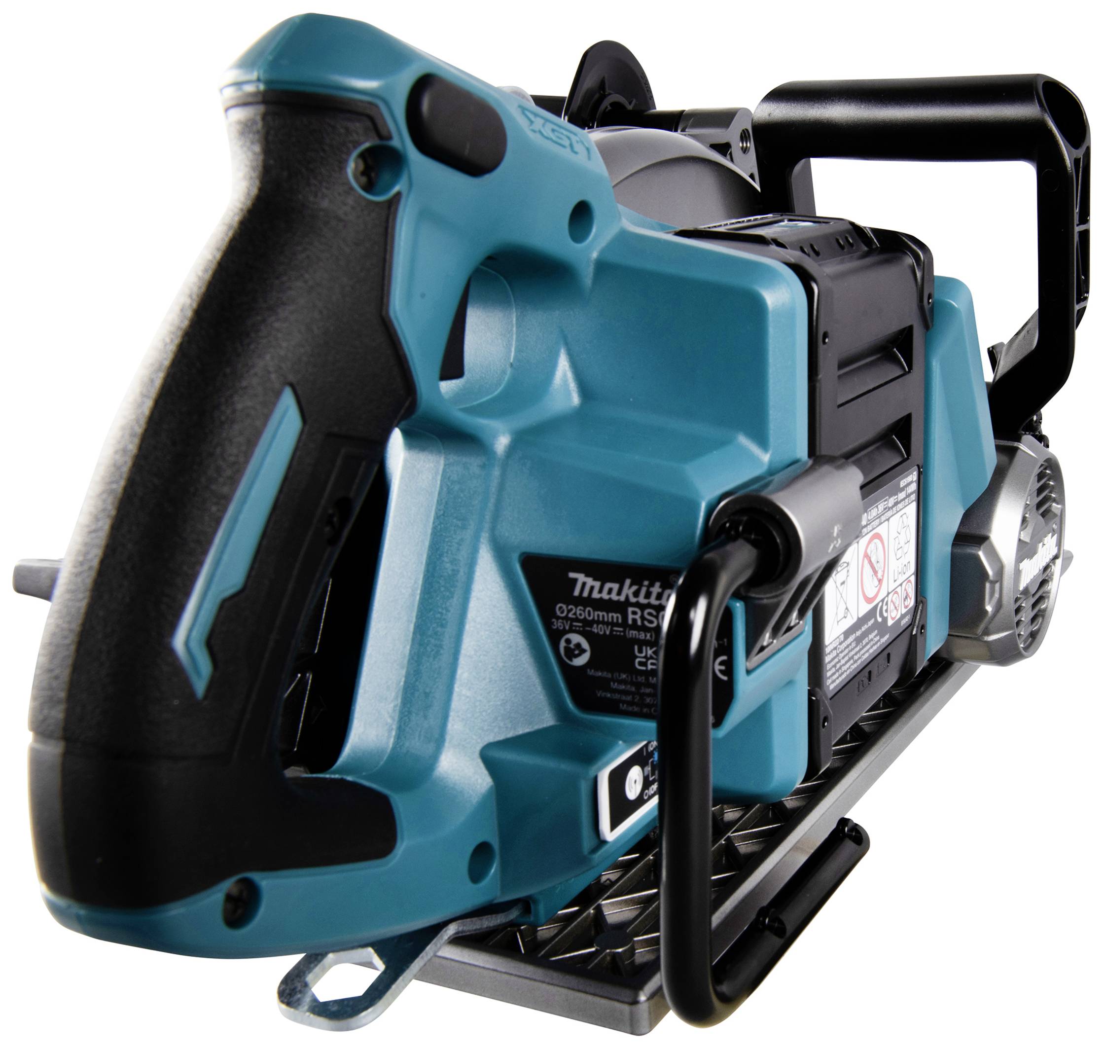 Elektryczna ręczna piła tarczowa w zbliżeniu, w kolorze niebiesko-czarnym, kompaktowa z ergonomicznym uchwytem, idealna do precyzyjnego cięcia drewna.