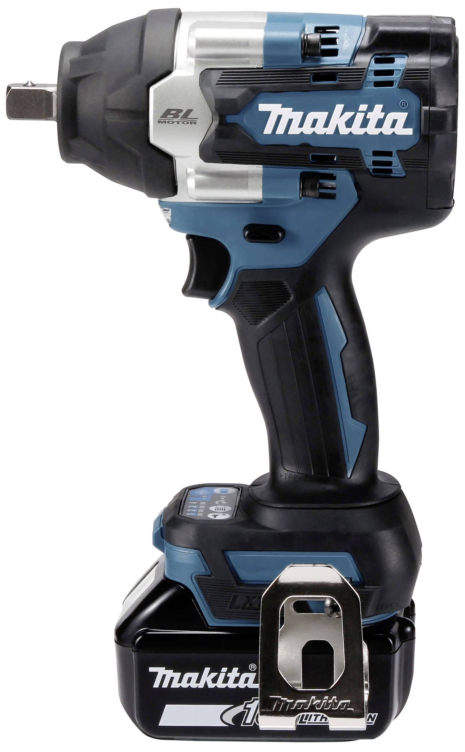 Акумуляторний ударний гайковерт Makita DTW701RTJ 700 Нм 18 В Кількість акумуляторів у комплекті 2 5 Аг вкл. 2 акумулятори, вкл. за