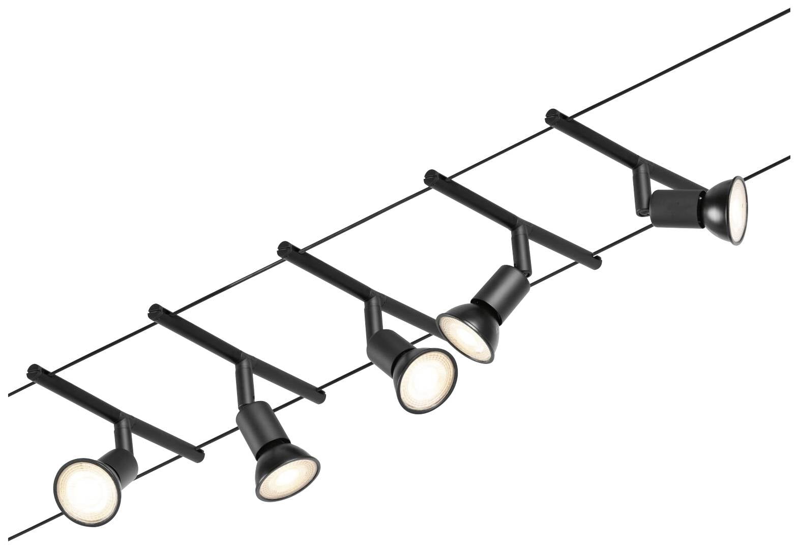 Комплектна кабельна система Paulmann Wire Systems 94446 GU5.3 чорний (матовий), хром