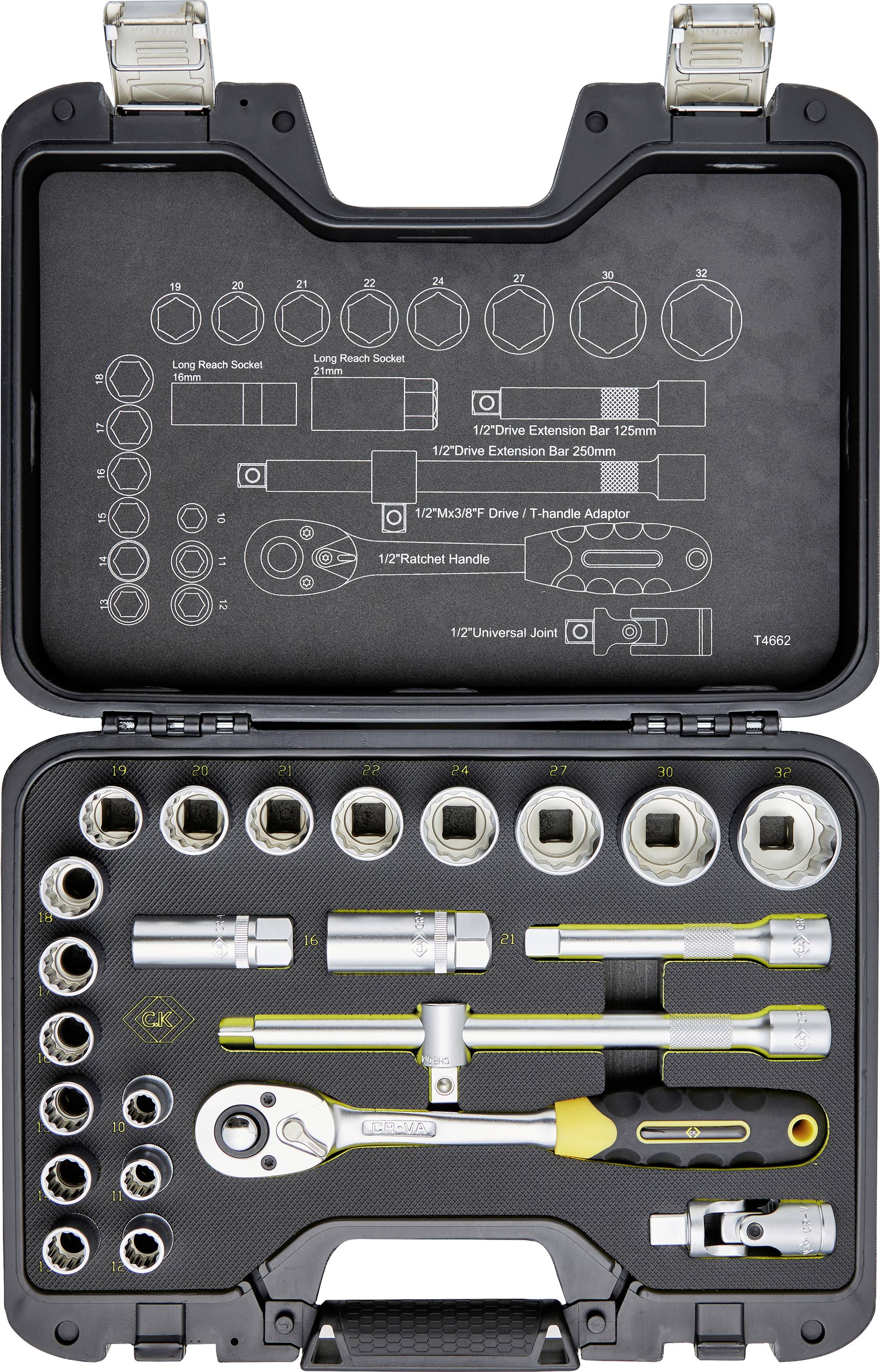 C.K T4662 T4662 Набір торцевих ключів 1/2