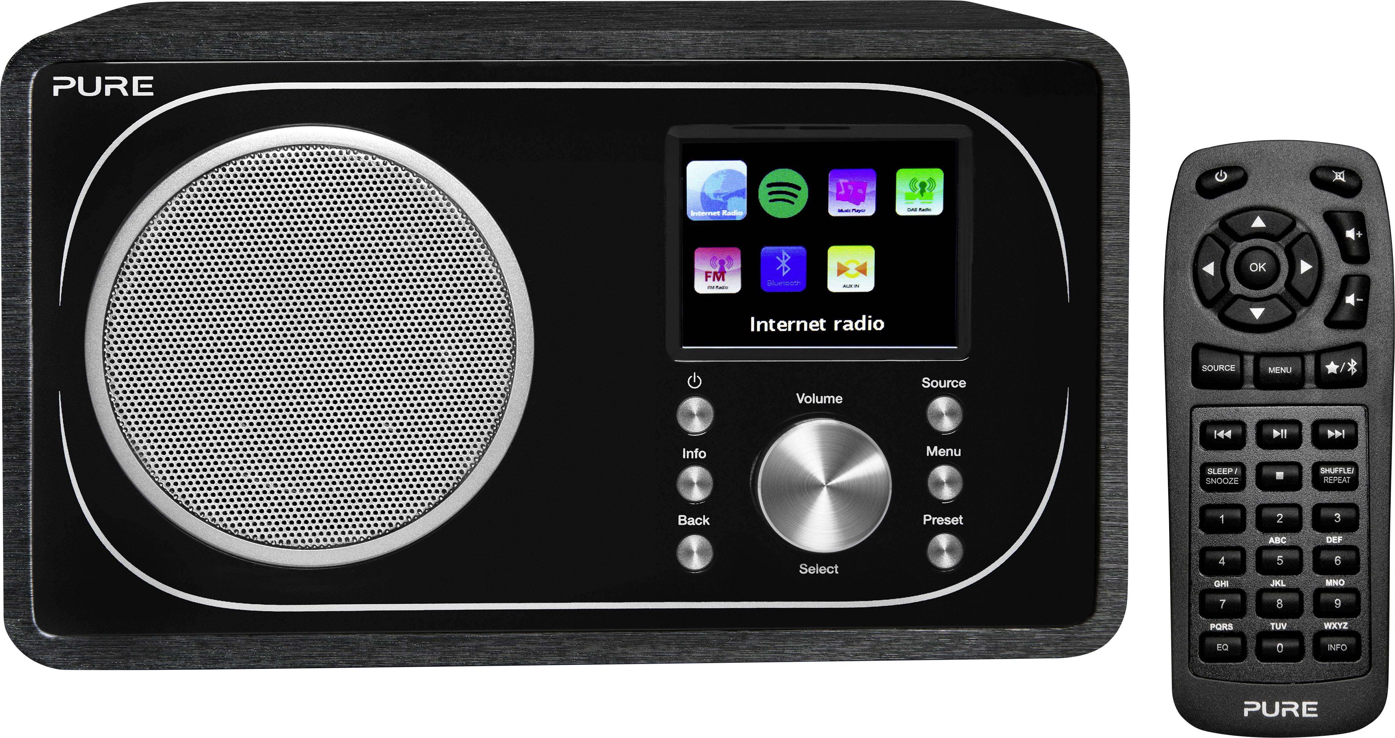 Radio Pure Evoke F3 DAB+, UKW z pilotem, obsługa