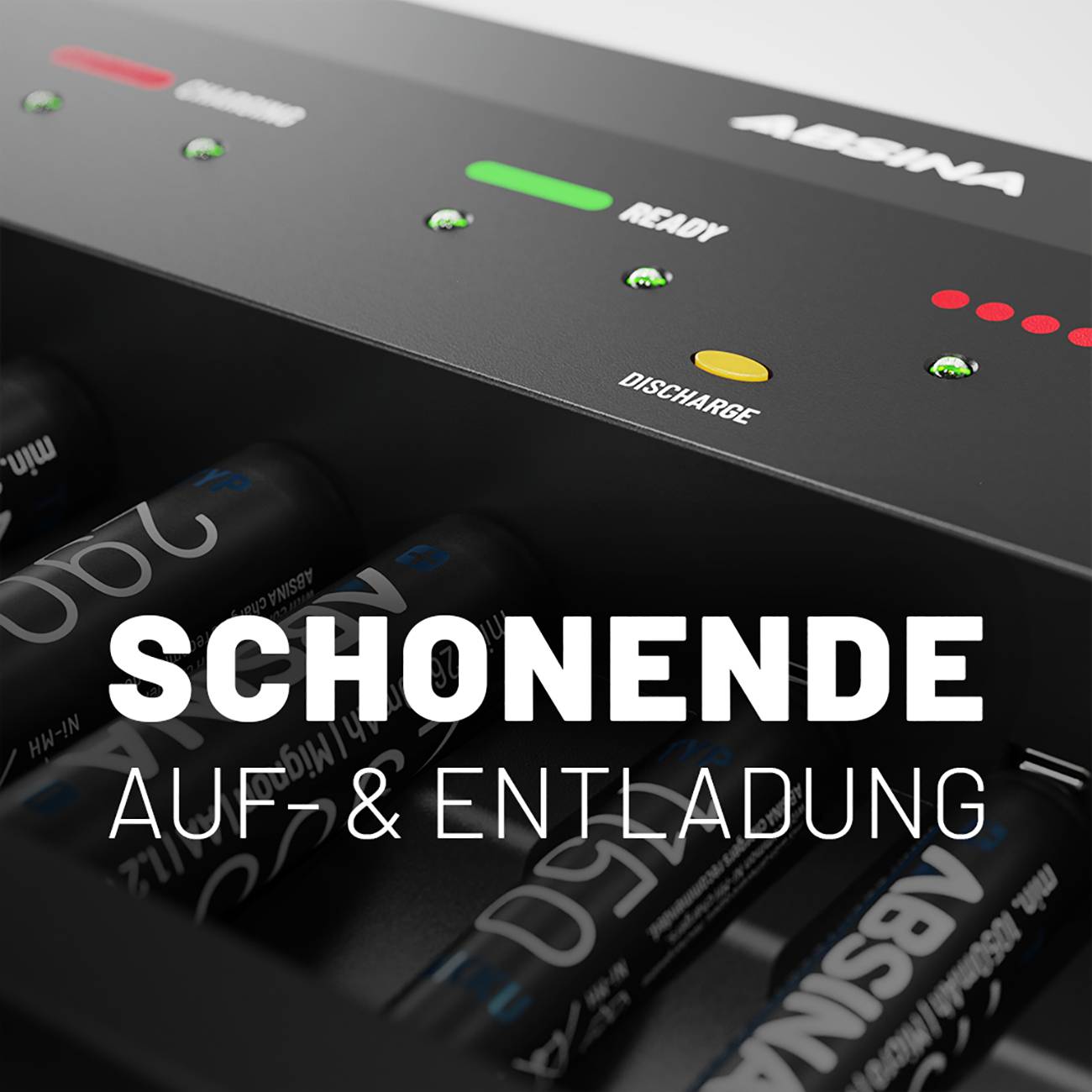 Швидкий зарядний пристрій Absina 301003 для NiMH та NiCd акумуляторів